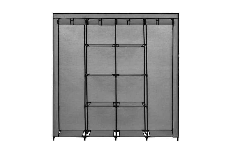 Garderob med 4 fack grå 175x45x170 cm - Grå - Förvaring - Sko- & klädförvaring - Garderober & garderobssystem