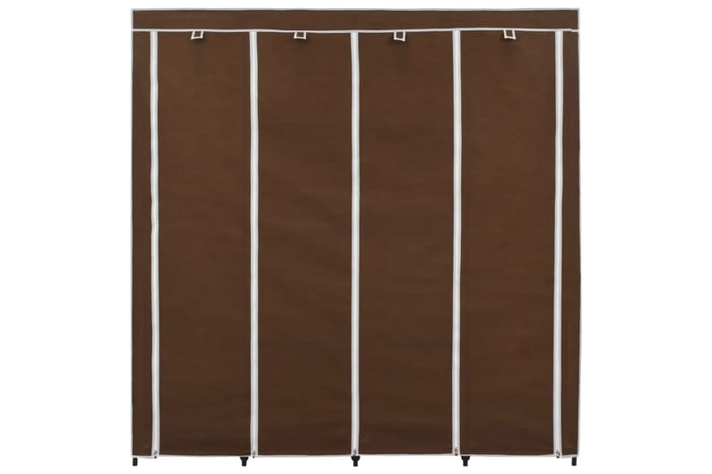 Garderob med 4 utrymmen brun 175x45x170 cm - Brun - Garderober & garderobssystem