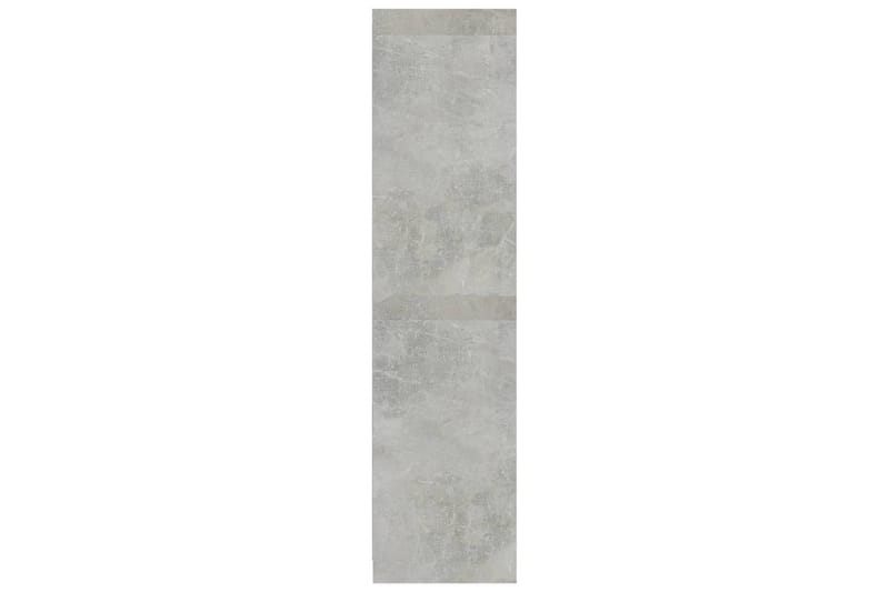 Garderob med lådor betonggrå 50x50x200 cm spånskiva - Grå - Förvaring - Sko- & klädförvaring - Garderober & garderobssystem