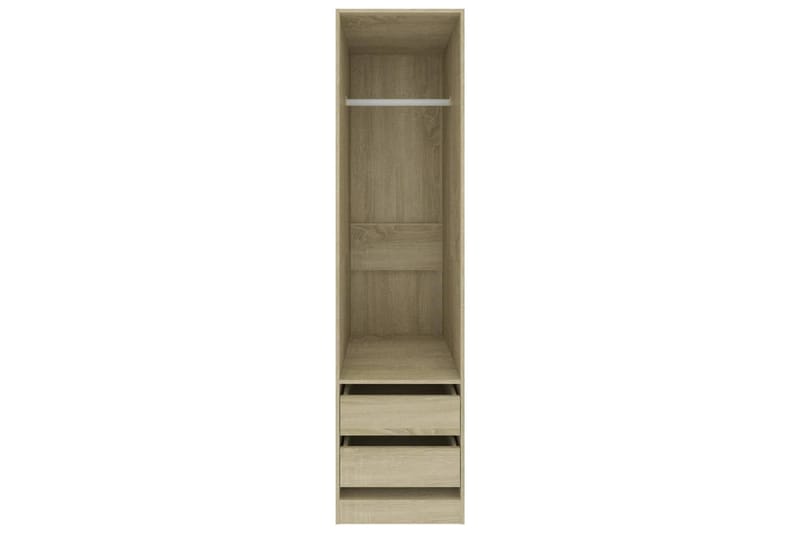 Garderob med lådor sonoma-ek 50x50x200 cm spånskiva - Ek - Förvaring - Sko- & klädförvaring - Garderober & garderobssystem