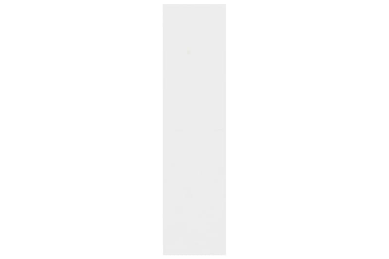 Garderob med lådor vit högglans 50x50x200 cm spånskiva - Vit - Förvaring - Sko- & klädförvaring - Garderober & garderobssystem