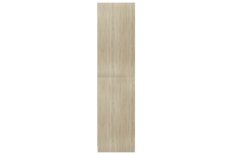 Garderob sonoma-ek 100x50x200 cm spånskiva - Brun - Förvaring - Sko- & klädförvaring - Garderober & garderobssystem