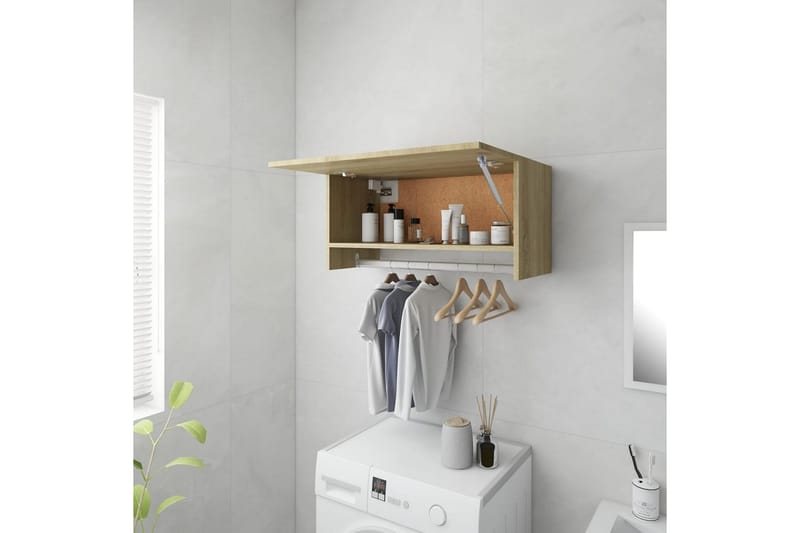 Garderob sonoma-ek 70x32,5x35 cm spånskiva - Brun - Förvaring - Sko- & klädförvaring - Garderober & garderobssystem