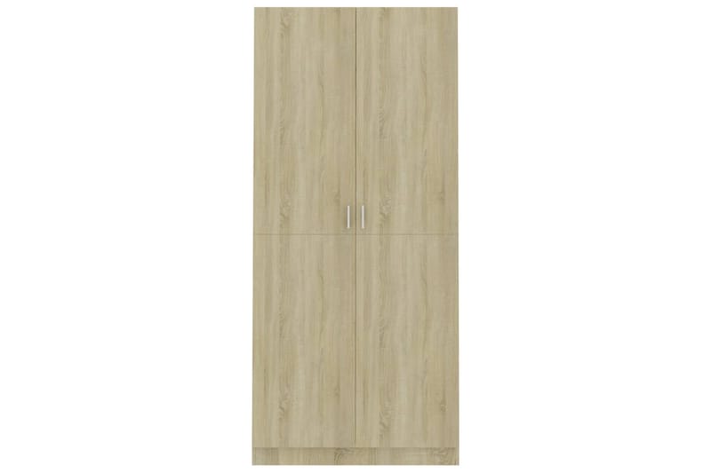 Garderob sonoma-ek 90x52x200 cm spånskiva - Brun - Förvaring - Sko- & klädförvaring - Garderober & garderobssystem