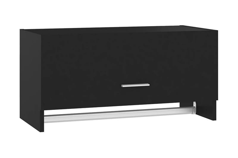 Garderob svart 70x32,5x35 cm spånskiva - Svart - Förvaring - Sko- & klädförvaring - Garderober & garderobssystem