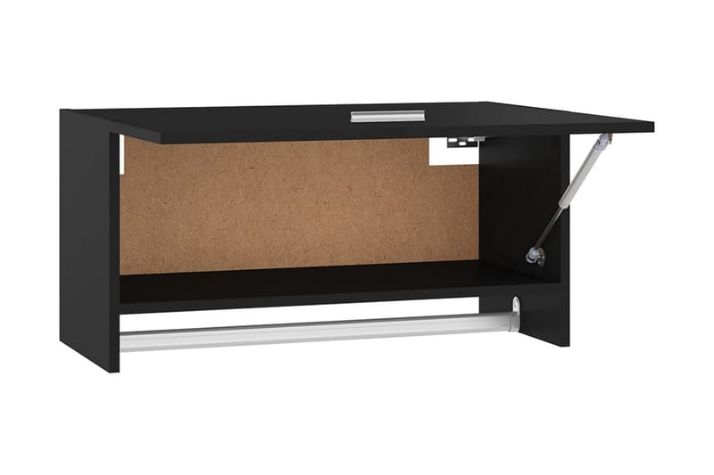 Garderob svart 70x32,5x35 cm spånskiva - Svart - Förvaring - Sko- & klädförvaring - Garderober & garderobssystem