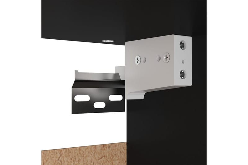 Garderob svart 70x32,5x35 cm spånskiva - Svart - Förvaring - Sko- & klädförvaring - Garderober & garderobssystem