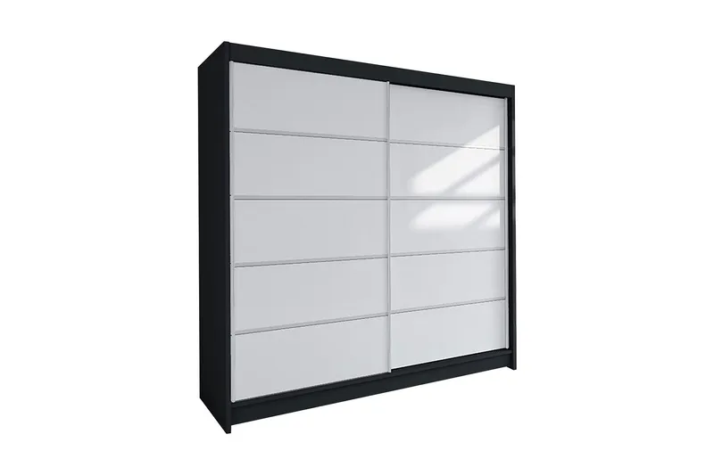 Garderob Talin, Svart/Vit