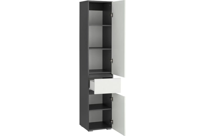 Garderob utan spegel Hudnall Garderob 38x35 cm Hög Natur,Antracit - Förvaring - Sko- & klädförvaring - Garderober & garderobssystem