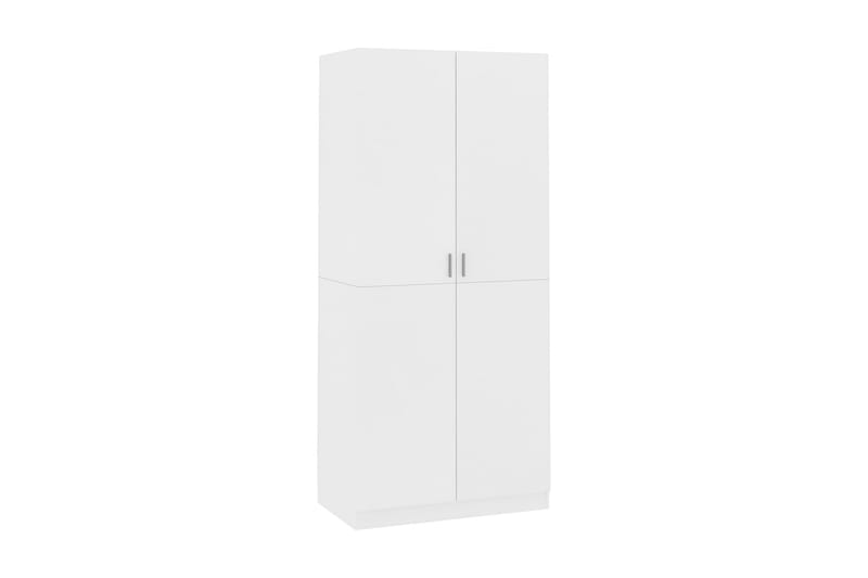 Garderob vit 90x52x200 cm spånskiva - Vit - Förvaring - Sko- & klädförvaring - Garderober & garderobssystem