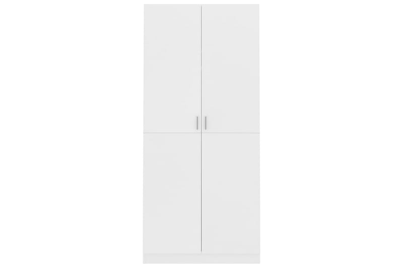 Garderob vit 90x52x200 cm spånskiva - Vit - Garderober & garderobssystem