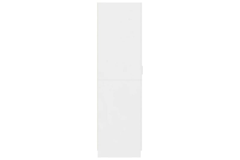 Garderob vit högglans 80x52x180 cm spånskiva - Vit högglans - Förvaring - Sko- & klädförvaring - Garderober & garderobssystem