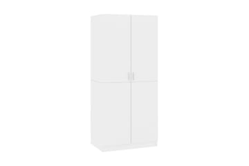 Garderob vit högglans 80x52x180 cm spånskiva