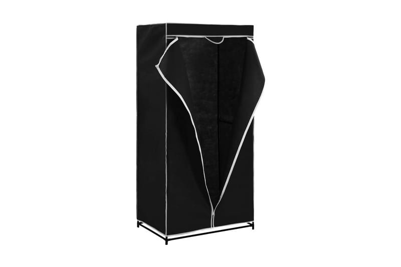 Garderober 2 st svart 75x50x160 cm - Svart - Förvaring - Sko- & klädförvaring - Garderober & garderobssystem