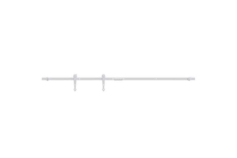 Mini skjutdörrsbeslag kolstål vit 122 cm - Vit - Förvaring - Sko- & klädförvaring - Garderober & garderobssystem - Garderobsdörr - Skjutdörrar garderob