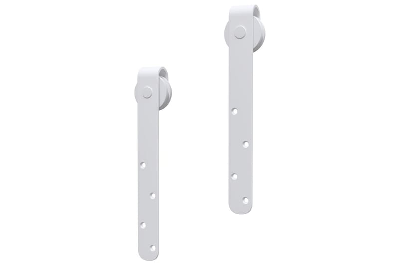 Mini skjutdörrsbeslag kolstål vit 152 cm - Vit - Förvaring - Sko- & klädförvaring - Garderober & garderobssystem - Garderobsdörr - Skjutdörrar garderob