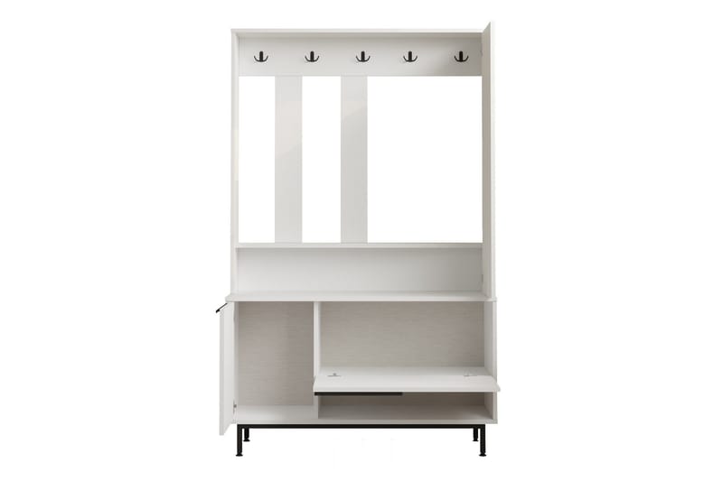 Liyakat Hallmöbel - Vit - Förvaring - Sko- & klädförvaring - Garderober & garderobssystem - Garderobsinredning - Backstativ