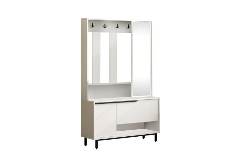 Liyakat Hallmöbel - Vit - Förvaring - Sko- & klädförvaring - Garderober & garderobssystem - Garderobsinredning - Backstativ