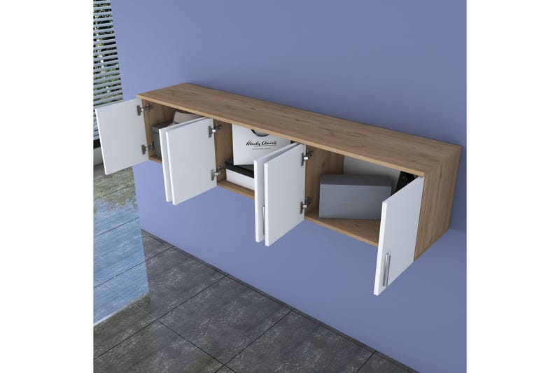 Lukkha Hallmöbel - Valnöt/Vit - Förvaring - Sko- & klädförvaring - Garderober & garderobssystem - Garderobsinredning - Backstativ