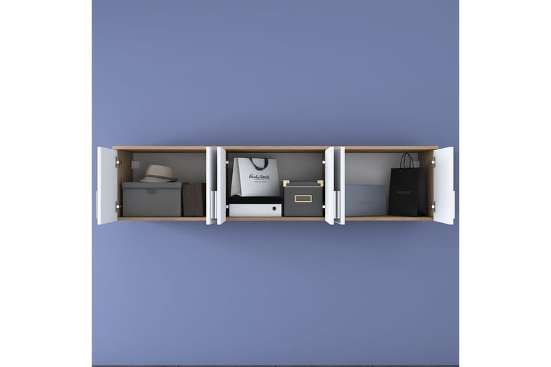 Lukkha Hallmöbel - Valnöt/Vit - Förvaring - Sko- & klädförvaring - Garderober & garderobssystem - Garderobsinredning - Backstativ