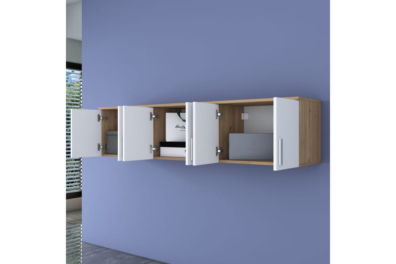 Lukkha Hallmöbel - Valnöt/Vit - Förvaring - Sko- & klädförvaring - Garderober & garderobssystem - Garderobsinredning - Backstativ