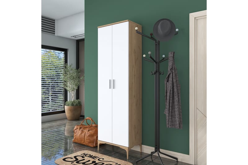 Lukkha Hallmöbel, Valnöt/Vit