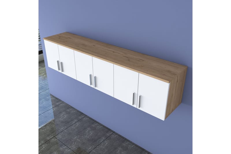 Lukkha Hallmöbel - Valnöt/Vit - Förvaring - Sko- & klädförvaring - Garderober & garderobssystem - Garderobsinredning - Backstativ