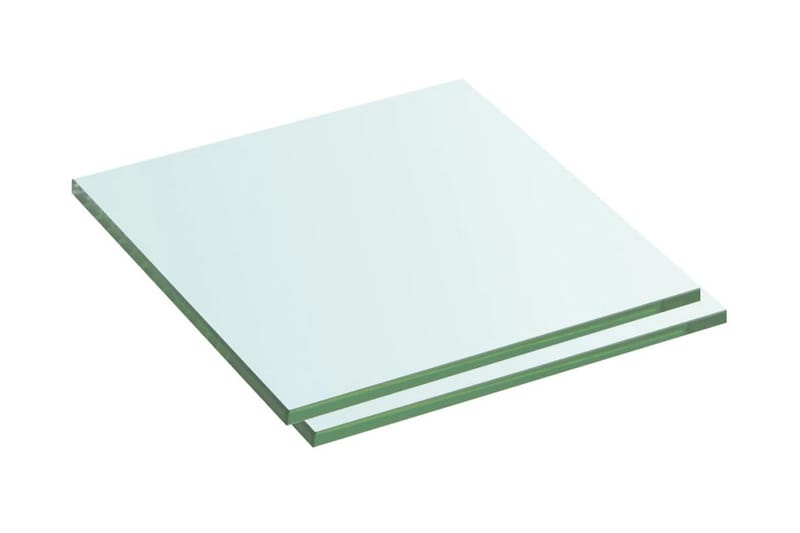 Hyllplan 2 st glas genomskinlig 30x25 cm - Hyllplan - Garderober & garderobssystem