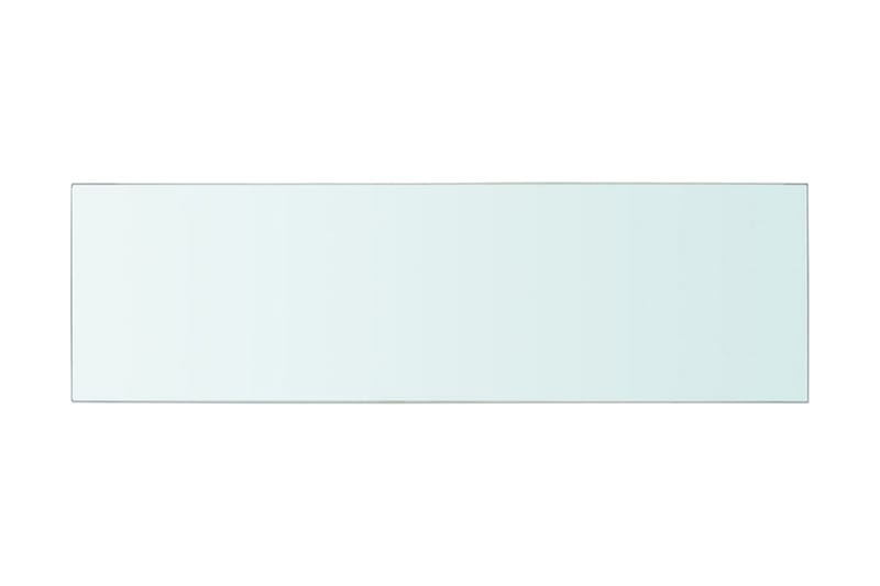 Hyllplan 2 st glas genomskinlig 80x25 cm - Transparent - Förvaring - Sko- & klädförvaring - Garderober & garderobssystem - Garderobsinredning - Hyllplan