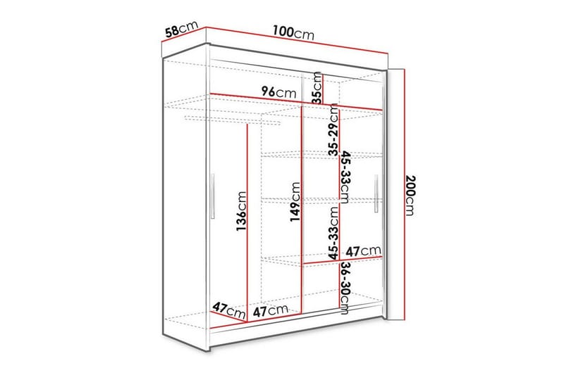 Glenmore Garderob Black - Förvaring - Sko- & klädförvaring - Garderober & garderobssystem