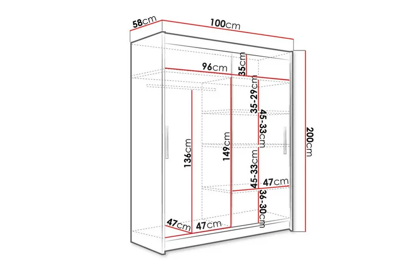 Glenmore Garderob Brown - Förvaring - Sko- & klädförvaring - Garderober & garderobssystem