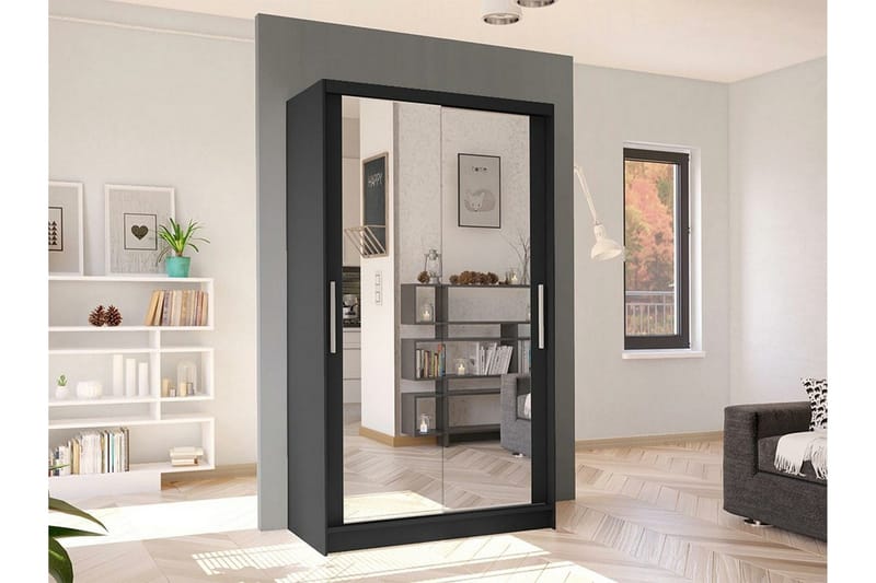 Glenmore Garderob m. Spegel Black - Förvaring - Sko- & klädförvaring - Garderober & garderobssystem