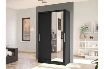 Glenmore Garderob m. Spegel Black - Förvaring - Sko- & klädförvaring - Garderober & garderobssystem