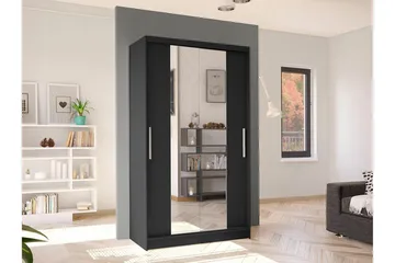Glenmore Garderob m. Spegel Black - Förvaring - Sko- & klädförvaring - Garderober & garderobssystem