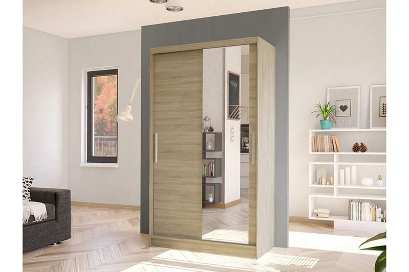 Glenmore Garderob m. Spegel Brown - Förvaring - Sko- & klädförvaring - Garderober & garderobssystem