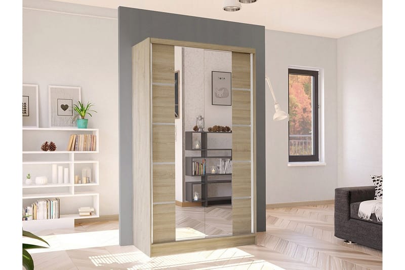 Glenmore Garderob m. Spegel Brown - Förvaring - Sko- & klädförvaring - Garderober & garderobssystem