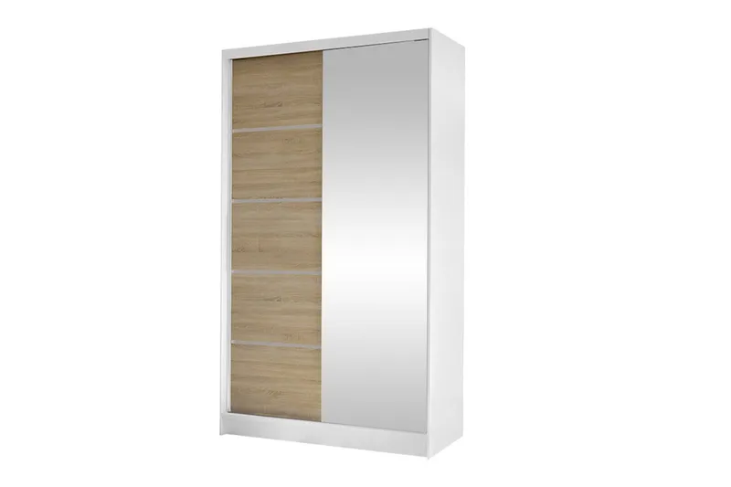 Glenmore Garderob m. Spegel NO_BRAND White
