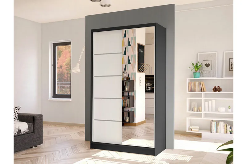 Glenmore Garderob m. Spegel White - Förvaring - Sko- & klädförvaring - Garderober & garderobssystem