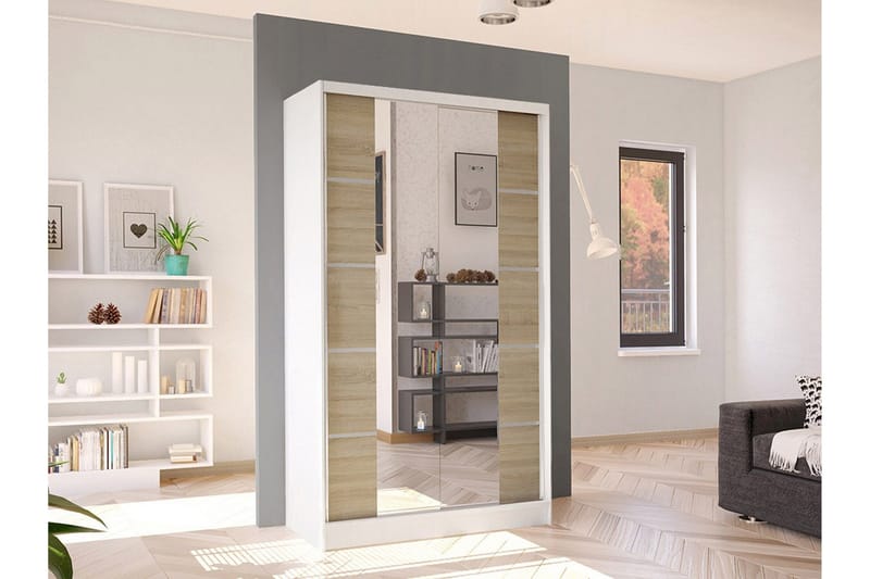 Glenmore Garderob m. Spegel White - Förvaring - Sko- & klädförvaring - Garderober & garderobssystem