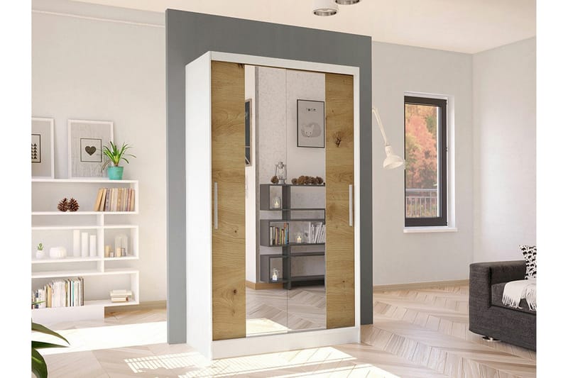 Glenmore Garderob m. Spegel White - Förvaring - Sko- & klädförvaring - Garderober & garderobssystem