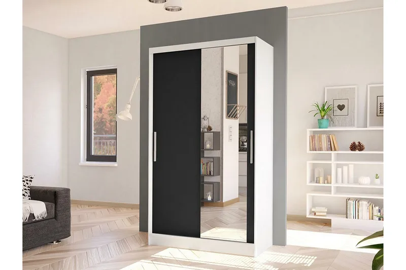 Glenmore Garderob m. Spegel White - Förvaring - Sko- & klädförvaring - Garderober & garderobssystem