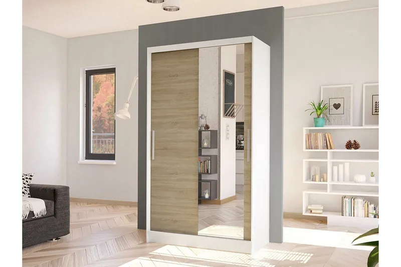 Glenmore Garderob m. Spegel White - Förvaring - Sko- & klädförvaring - Garderober & garderobssystem