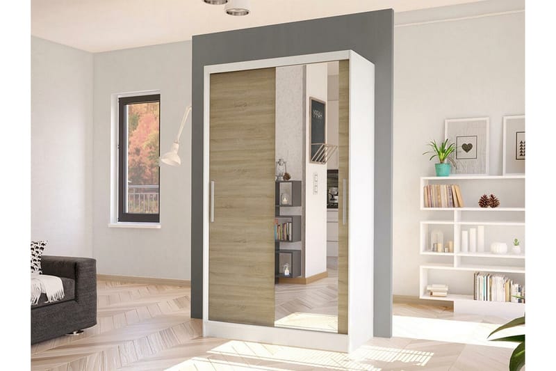 Glenmore Garderob m. Spegel White - Förvaring - Sko- & klädförvaring - Garderober & garderobssystem