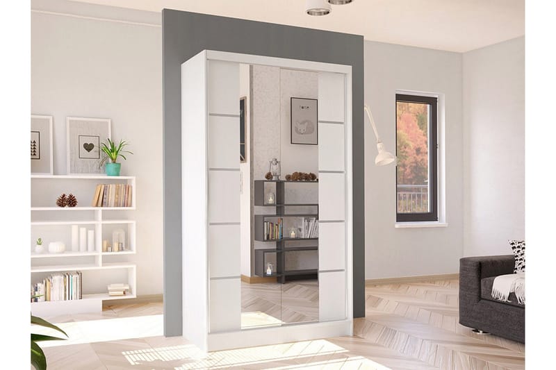 Glenmore Garderob m. Spegel White - Förvaring - Sko- & klädförvaring - Garderober & garderobssystem