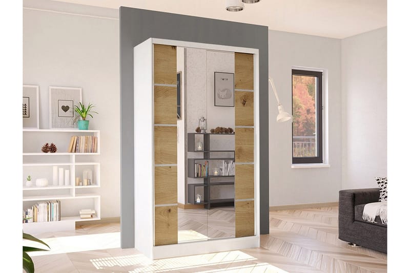 Glenmore Garderob m. Spegel White - Förvaring - Sko- & klädförvaring - Garderober & garderobssystem