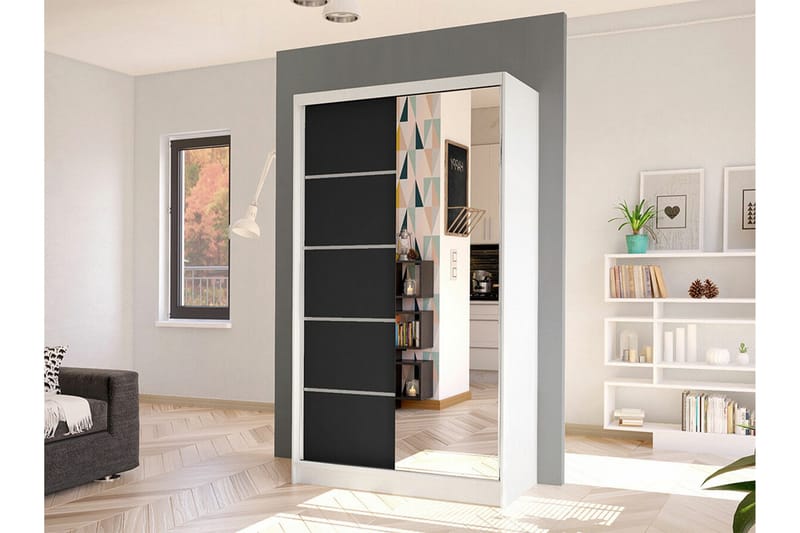 Glenmore Garderob m. Spegel White - Förvaring - Sko- & klädförvaring - Garderober & garderobssystem