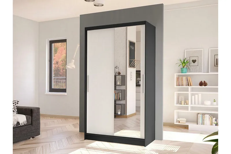 Glenmore Garderob m. Spegel White - Förvaring - Sko- & klädförvaring - Garderober & garderobssystem