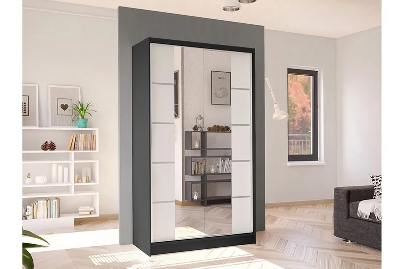 Glenmore Garderob m. Spegel White - Förvaring - Sko- & klädförvaring - Garderober & garderobssystem