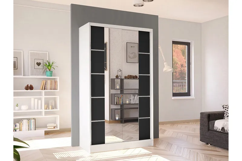 Glenmore Garderob m. Spegel White - Förvaring - Sko- & klädförvaring - Garderober & garderobssystem