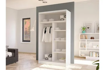 Glenmore Garderob m. Spegel White - Förvaring - Sko- & klädförvaring - Garderober & garderobssystem